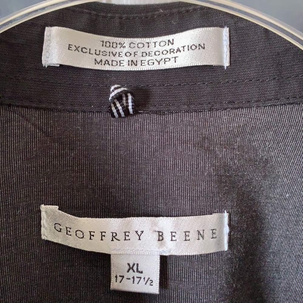 Geoffrey Beene button up shirt. XL 17-17 1/2 - Picture 4 of 9